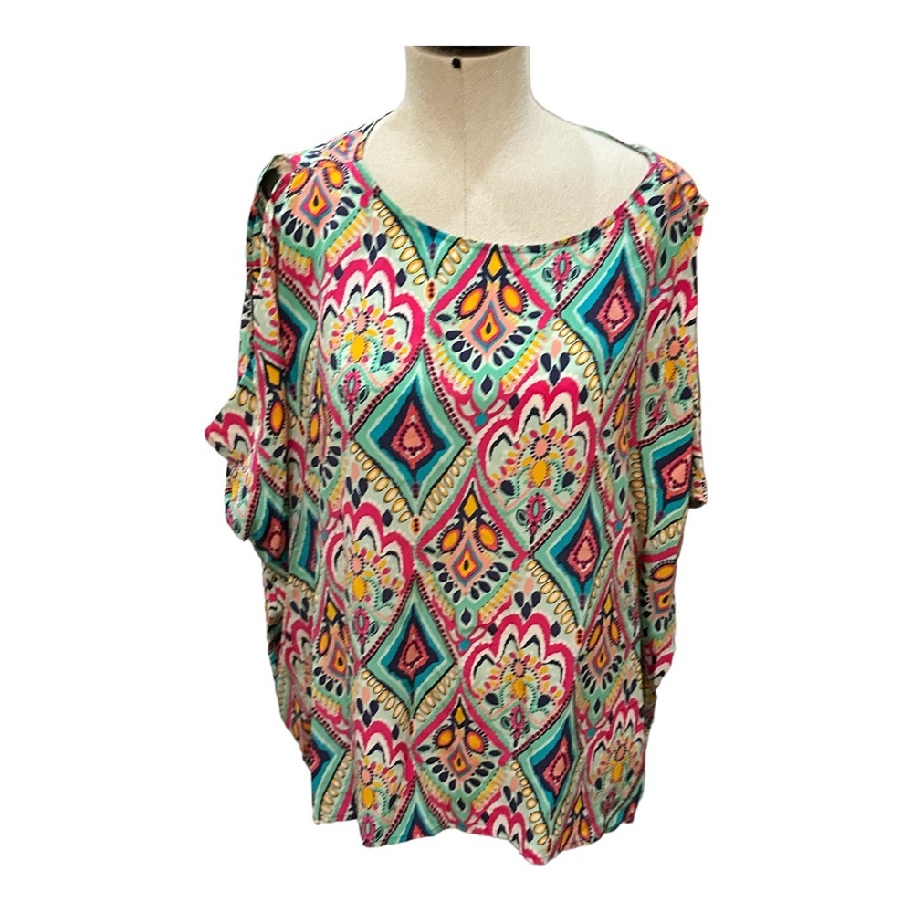 Lilly Pulitzer Crown Jewels Trace silk top large - Picture 3 of 8